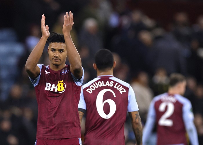 ollie watkins aston villa vs az alkmaar uefa europa conference league europa conference league Soccer Football - Europa Conference League - Group E - Aston Villa v AZ Alkmaar - Villa Park, Birmingham, Britain - November 9, 2023 Aston Villa's Ollie Watkins applauds fans after the match Action Images via Reuters/Andrew Couldridge