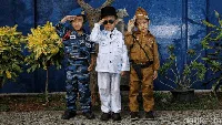 Foto Seri Calon Pahlawan Masa Depan Versi Anak-anak TK