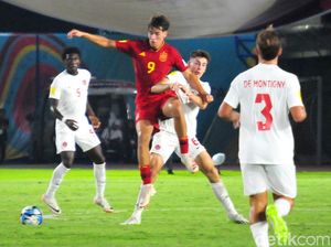 Marc Guiu Bawa Spanyol Unggul 1-0 Atas Kanada di Babak Pertama Marc Guiu Bawa Spanyol Unggul 1-0 Atas Kanada di Babak Pertama