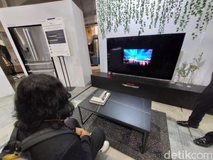 Unik, Prototipe Televisi Sharp Hemat Listrik Pakai AI