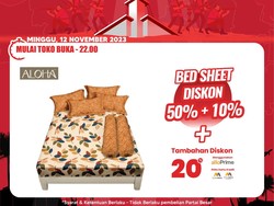 Transmart Full Day Sale! Karpet-Bed Cover Diskon 50% + 10%, Tambahan Diskon 20%