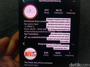 Waduh, Akun IG Dua Tempat Wisata di Lembang Diretas, Pelaku Minta Uang! Waduh, Akun IG Dua Tempat Wisata di Lembang Diretas, Pelaku Minta Uang!