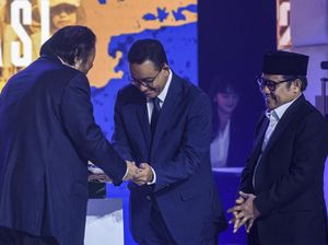 Momen Anies dan Cak Imin Hadiri HUT ke-12 NasDem