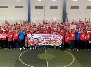 Eks Pemain Timnas Sepakbola di Jatim Deklarasi Dukung Prabowo-Gibran