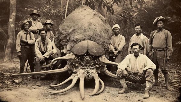 Foto Misterius Bangsawan Thailand Abad ke-19 Berburu Monster