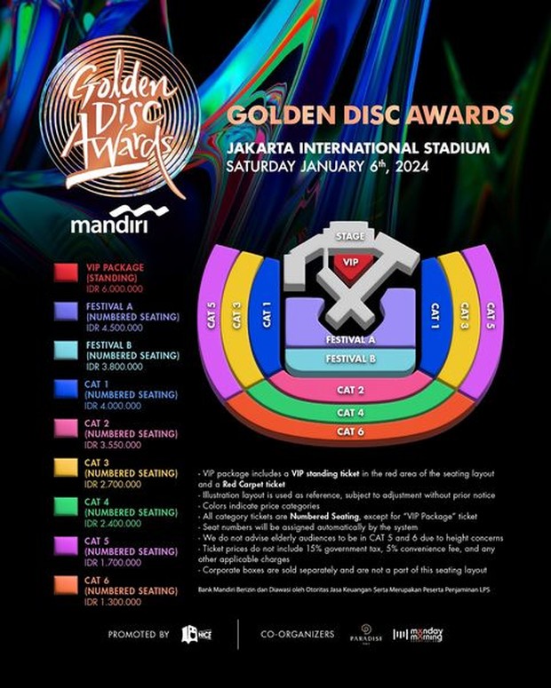 Golden Disc Awards will be held in Indonesia, take a peek at ticket