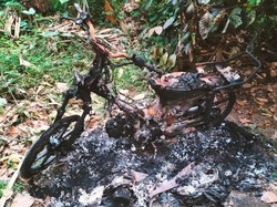 Pria Karangasem Gantung Diri di Pohon Durian, Motor Hangus Terbakar