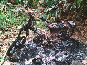 Pria Karangasem Gantung Diri di Pohon Durian, Motor Hangus Terbakar Pria Karangasem Gantung Diri di Pohon Durian, Motor Hangus Terbakar