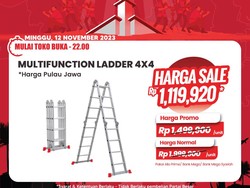 Transmart Full Day Sale, Tangga Multi Fungsi Cuma Rp 1 Jutaan!