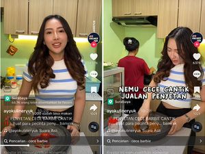 Cantiknya Bikin Salfok! Ini Cece Donna Penjual Penyetan di Surabaya