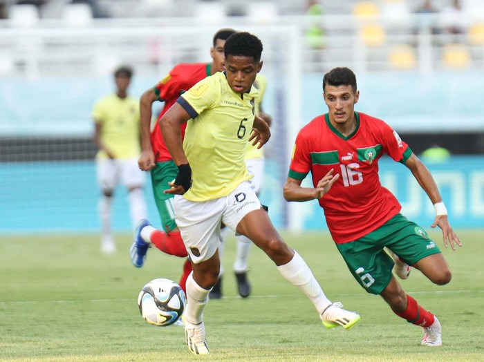 Timnas Ekuador meraih kemenangan pertamanya di Piala Dunia U-17 2023. Mereka menang 2-0 atas Maroko.