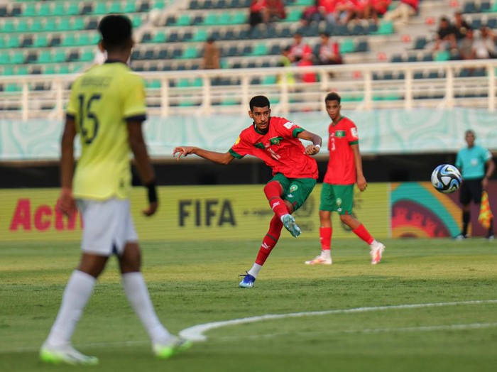 Timnas Ekuador meraih kemenangan pertamanya di Piala Dunia U-17 2023. Mereka menang 2-0 atas Maroko.