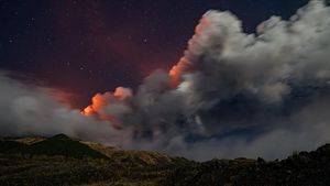 Foto-foto Dahsyatnya Letusan Gunung Etna