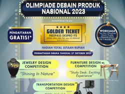 ITS Bagi-bagi Golden Ticket Lewat Olimpiade Desain Produk Nasional 2023, Tertarik?