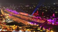 Pecahkan Rekor! Warga India Nyalakan 2,2 Juta Lampu Saat Diwali