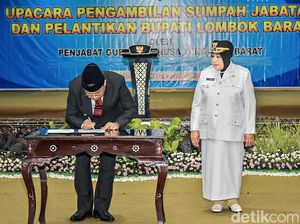 Resmi Dilantik, Sumiatun Jadi Bupati Perempuan Pertama Lombok Barat