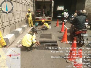 Bina Marga DKI Berencana Ganti Penutup Got Underpass Mampang dengan Beton Bina Marga DKI Berencana Ganti Penutup Got Underpass Mampang dengan Beton