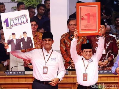 Anies-Muhaimin Dapat Nomor Urut 1 di Pilpres 2024