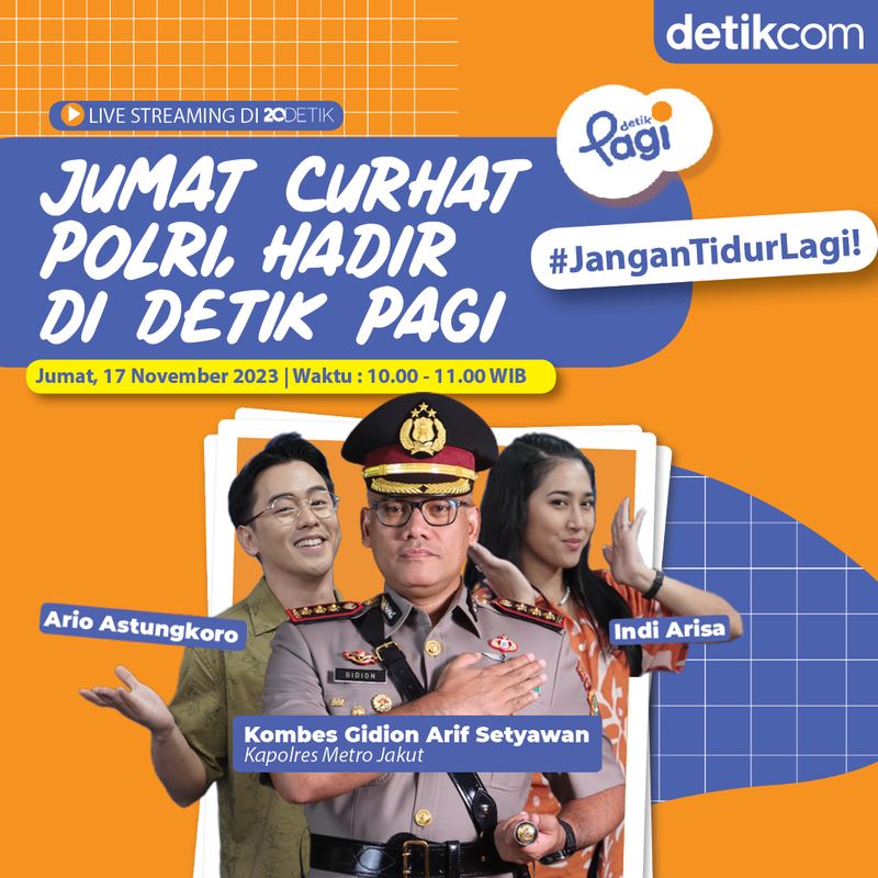 Jumat Curhat detikPagi Kapolres Metro Jakut Kombes Gidion Arif Setyawan