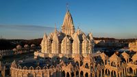 Kemegahan Kuil Hindu Terbesar Dunia di New Jersey AS