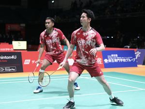 Japan Masters 2023: Kevin/Rahmat Kandas di Babak 16 Besar