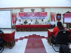 Bareng Camat-Danramil, Kapolsek Mampang Deklarasikan Pemilu Damai 2024