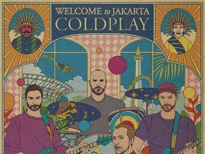Coldplay Bersanding dengan Ondel-ondel Betawi di Ilustrasi Ciptaan Seniman Bali Coldplay Bersanding dengan Ondel-ondel Betawi di Ilustrasi Ciptaan Seniman Bali
