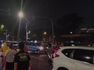 Konser Coldplay di GBK Selesai, Jalan Gerbang Pemuda Macet