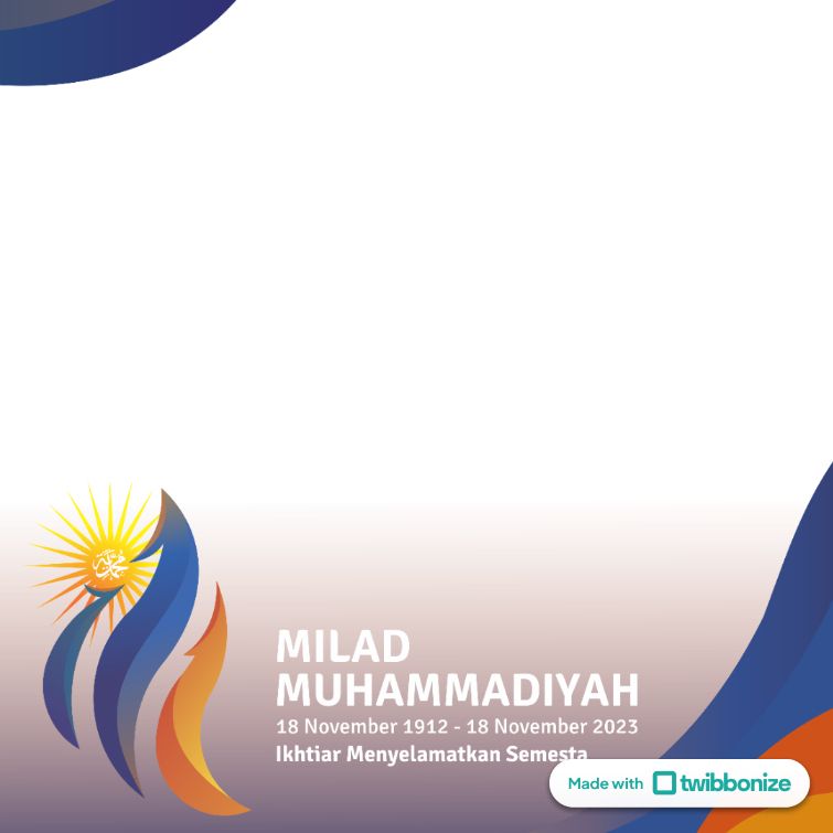 Twibbon Milad Ke-111 Muhammadiyah 2023