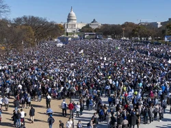 Warga AS Unjuk Rasa Dukung Israel di Washington