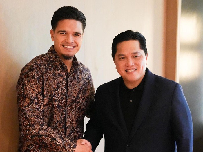 Erick Thohir Sambut Calon Pemain Timnas Baru, Ragnar Oratmangoen