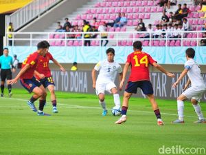 Babak Pertama Uzbekistan Vs Spanyol: La Rojita Unggul 1-2