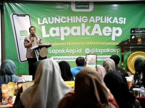 Dorong Geliat UMKM Karawang, Plt Bupati Launching Aplikasi LapakAep