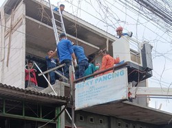 Tersetrum, Kuli Bangunan di Bantul Luka Bakar di Sekujur Tubuh