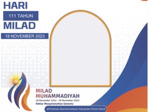 25 Link Twibbon Milad Muhammadiyah Ke-111, Bisa Pilih Desain yang Keren