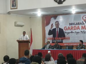 Anies ke Pendukung: Target Kita Sederhana, Masuk Putaran Kedua Anies ke Pendukung: Target Kita Sederhana, Masuk Putaran Kedua