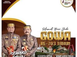 40 Ucapan Hari Jadi Gowa ke-703, Penuh Doa dan Harapan