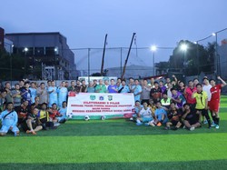 Gelar Mini Soccer, Kapolsek Mampang Suarakan Pemilu Damai 2024