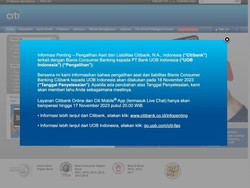 Citibank Indonesia Setop Bisnis Kartu Kredit cs, Dialihkan ke UOB