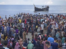 Tiga Cawapres Bicara Gelombang Pengungsi Rohingya di Aceh