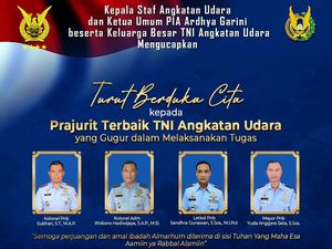 Empat Awak Super Tucano yang Gugur Dapat Kenaikan Pangkat Luar Biasa Empat Awak Super Tucano yang Gugur Dapat Kenaikan Pangkat Luar Biasa