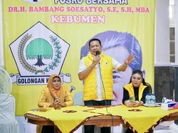 Resmikan Posko Bersama Caleg Golkar, Bamsoet Beri Pesan soal Pemilu