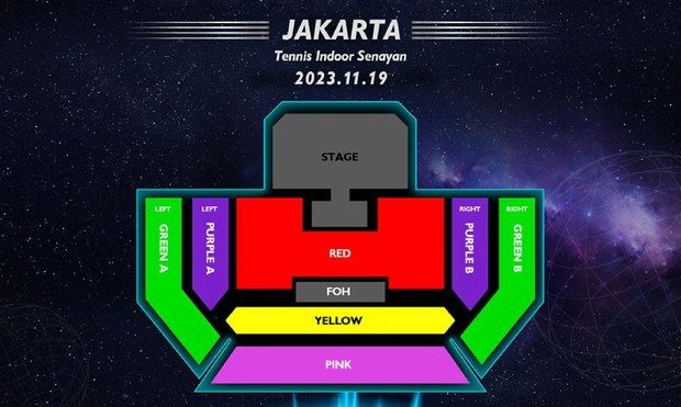 Seating plan dan harga tiket konser iKON Jakarta 2023/ Foto: KIG Live