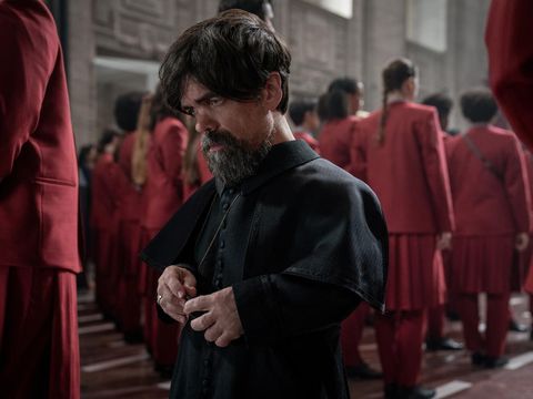 The Hunger Games: The Ballad of Songbirds and Snakes Peter Dinklage as Casca Highbottom in The Hunger Games: The Ballad of Songbirds and Snakes. Photo Credit: Murray Close