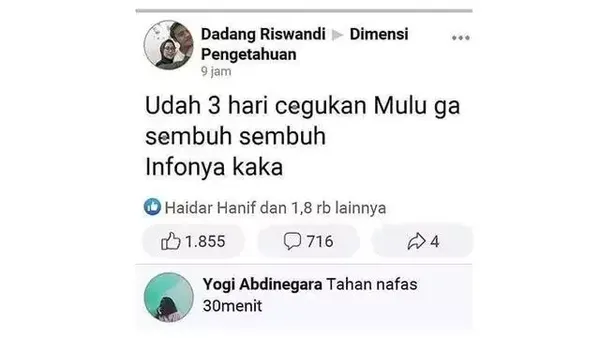 Pertanyaan dan Jawaban di Facebook Ini Absurd Banget, Asli