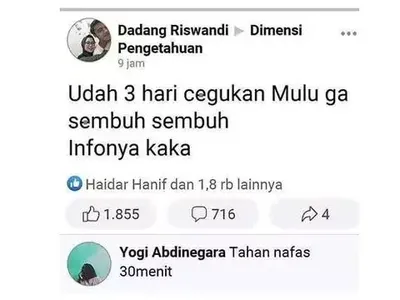 10 Pertanyaan dan Jawaban di Facebook yang Bikin Naik Darah
