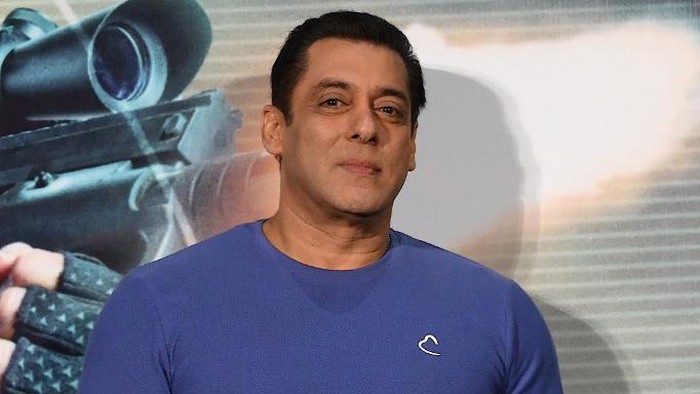 Bollywood actor Salman Khan attends the screening of his Indian Hindi-language action thriller film Tiger 3 in Mumbai on November 17, 2023. (Photo by SUJIT JAISWAL / AFP)