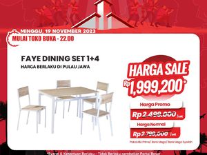 Merapat! Beli Meja Makan di Transmart Full Day Sale Bisa Hemat Rp 800 Ribu