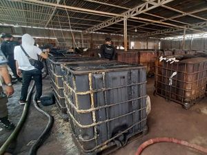 Polisi Gerebek Gudang BBM Ilegal di Ogan Ilir, Pemilik Berhasil Kabur