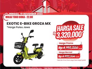 Sepeda Listrik Diskon Besar di Transmart Full Day Sale! Harganya Cuma Segini